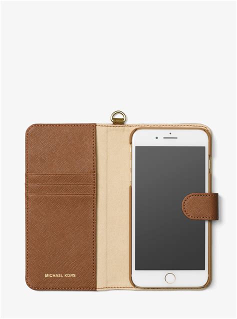 iphone 7 cover michael kors|Saffiano Leather Case for iPhone 7/8 .